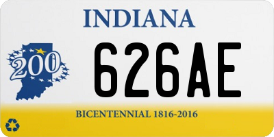 IN license plate 626AE