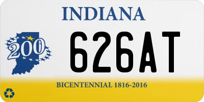 IN license plate 626AT