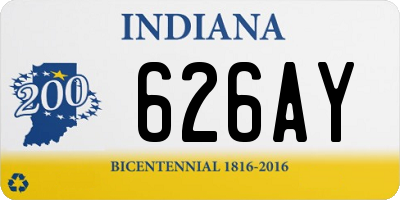 IN license plate 626AY