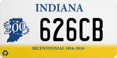 IN license plate 626CB