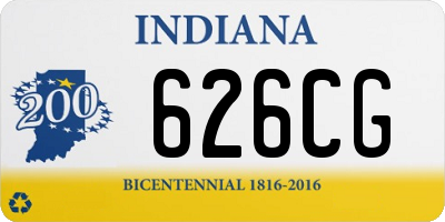 IN license plate 626CG