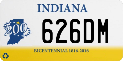 IN license plate 626DM