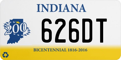 IN license plate 626DT