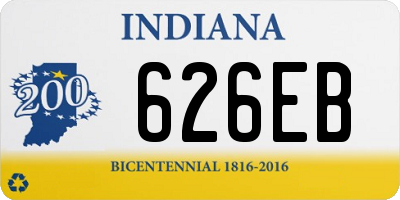 IN license plate 626EB