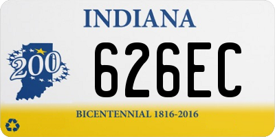 IN license plate 626EC