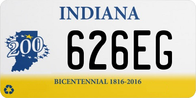 IN license plate 626EG