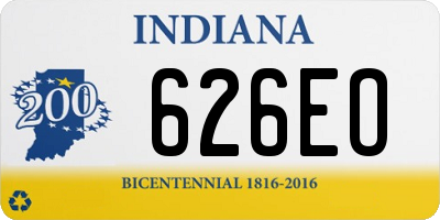 IN license plate 626EO