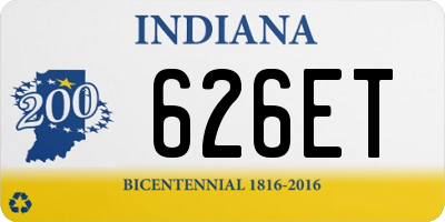 IN license plate 626ET