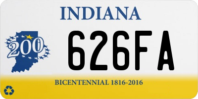 IN license plate 626FA