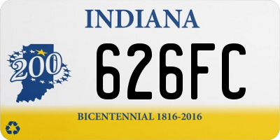 IN license plate 626FC