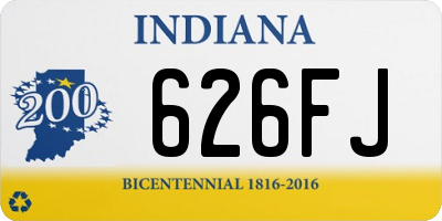 IN license plate 626FJ