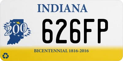 IN license plate 626FP