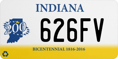 IN license plate 626FV