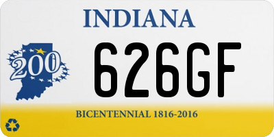 IN license plate 626GF