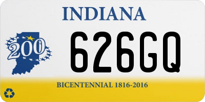 IN license plate 626GQ