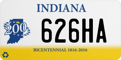 IN license plate 626HA