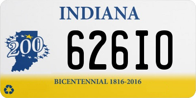 IN license plate 626IO