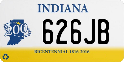 IN license plate 626JB