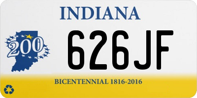 IN license plate 626JF