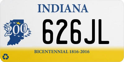 IN license plate 626JL