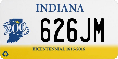 IN license plate 626JM