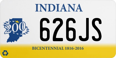 IN license plate 626JS