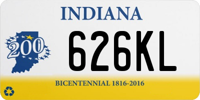 IN license plate 626KL