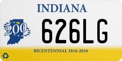 IN license plate 626LG