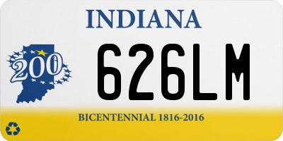 IN license plate 626LM