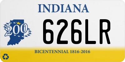 IN license plate 626LR