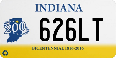 IN license plate 626LT