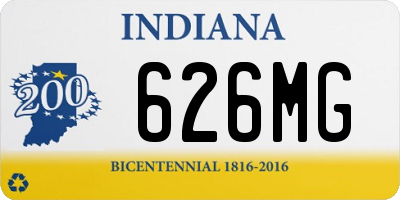 IN license plate 626MG