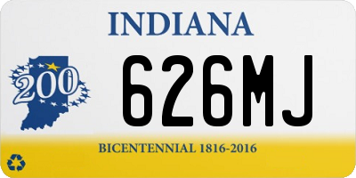 IN license plate 626MJ