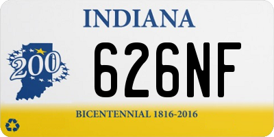 IN license plate 626NF