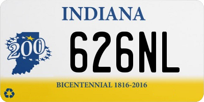 IN license plate 626NL