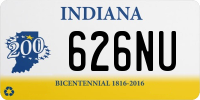 IN license plate 626NU