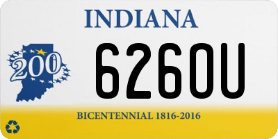 IN license plate 626OU