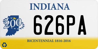 IN license plate 626PA