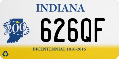 IN license plate 626QF