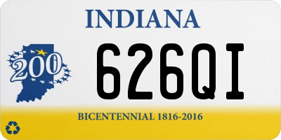 IN license plate 626QI