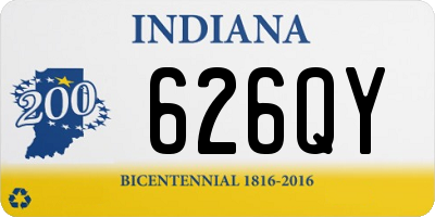 IN license plate 626QY