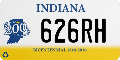 IN license plate 626RH