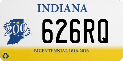 IN license plate 626RQ