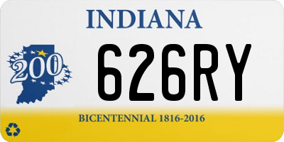 IN license plate 626RY