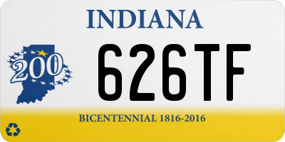 IN license plate 626TF