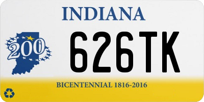 IN license plate 626TK