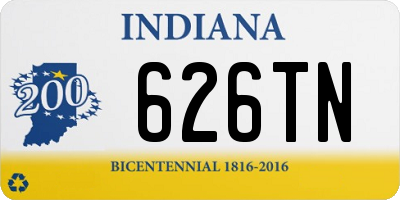 IN license plate 626TN