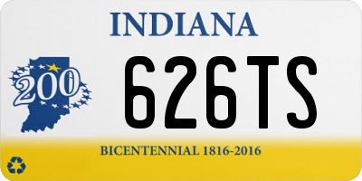 IN license plate 626TS