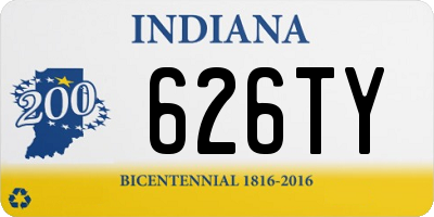 IN license plate 626TY