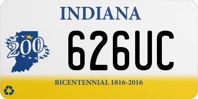 IN license plate 626UC